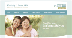 Desktop Screenshot of drkimberlyevans.com